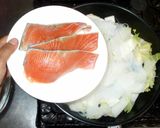鮭のキムチ蒸し♪簡単フライパンで蒸し料理作り方9写真