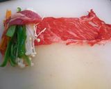 野菜＆牛肉のくるくる巻き～★作り方3写真