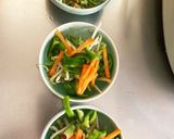 レンジで簡単野菜たっぷりラーメンの具作り方2写真
