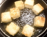 揚げ出し豆腐しょうがきのこあんかけ作り方5写真