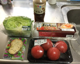 トマタマレタスの信号色サラダ!(^^)!作り方1写真