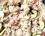 ズッキーニとベーコンの炒飯作り方4写真