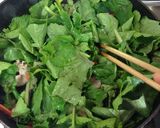 大根間引き菜のヘルシー中華丼作り方5写真