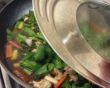 大根間引き菜のヘルシー中華丼作り方6写真