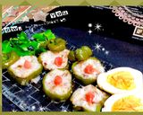 ふっくらトロとろピーマンの山芋詰め焼き♪作り方5写真