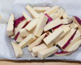 さつまいもとベーコンの炒め作り方1写真