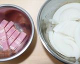 さつまいもとベーコンの炒め作り方2写真