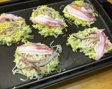 大人気！ホットプレートでお好み焼き作り方6写真