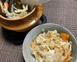 鶏ごぼう釜飯作り方8写真