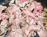 簡単！千切りキャベツ☆そば入りとん平焼き作り方1写真