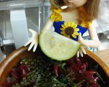 リカちゃん♡すだちつゆꕤ海藻ぶどうサラダ作り方6写真