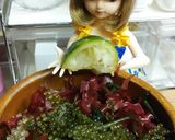 リカちゃん♡すだちつゆꕤ海藻ぶどうサラダ作り方7写真