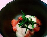 アボカドとマグロ漬けにトロロをかけました作り方9写真
