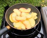 りんご狩りで、簡単、焼きリンゴ　作り方5写真