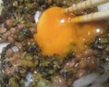 納豆カルボナーラうどん作り方8写真