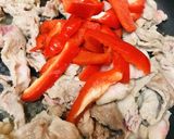 豚肉&岐阜産パプリカのXO醤サッと炒め作り方3写真