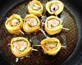 くるくる♪油揚げの豚肉大葉巻き作り方4写真