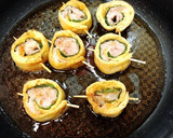 くるくる♪油揚げの豚肉大葉巻き作り方4写真