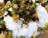 梅干し菜飯のおむすび作り方1写真