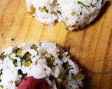梅干し菜飯のおむすび作り方2写真