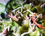 きゅうりとワカメの酢の物～かぼすでどうぞ作り方3写真