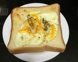 ｜簡単美味しい、目玉焼きのせパン｜作り方5写真