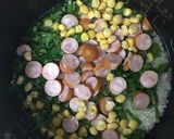 ソーセージと小松菜のカレー風味ピラフ☆作り方3写真