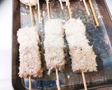 サイコロステーキでメンチカツ風串カツ♡作り方2写真