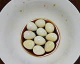 ささ身の柚子こしょう揚げとうずら卵煮作り方3写真