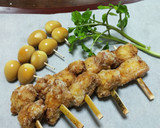 ささ身の柚子こしょう揚げとうずら卵煮作り方8写真