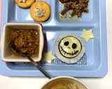 ハロウィンにも使えるジャックのデコご飯作り方4写真