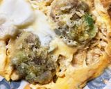 全てレンジ味噌ダレメンチカツとじ丼作り方15写真