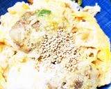 全てレンジ味噌ダレメンチカツとじ丼作り方17写真