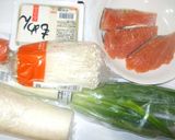 石狩鍋♪簡単鮭味噌鍋作り方1写真