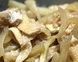 はやと瓜と油揚げの炒め物作り方8写真