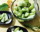 はやと瓜と油揚げの炒め物作り方15写真
