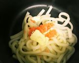 簡単!材料4つでお店の味☆明太子うどん♪作り方3写真