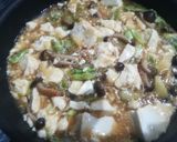 インゲンとシメジで和風麻婆豆腐作り方2写真