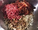 エノキと干し海老のキムチ揚げ？焼き？作り方1写真