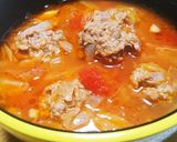 肉団子とキャベツのトマトスープ‼️作り方10写真