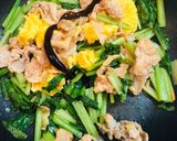 小松菜と豚肉卵炒め作り方5写真