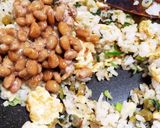 大根葉と納豆の炒飯作り方7写真