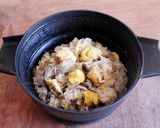 レンジで！もちもちほっこり栗きのこおこわ作り方6写真