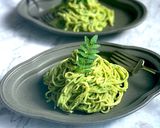 ちぢみほうれん草のジェノベーゼパスタ作り方6写真