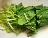 小松菜と油揚げの煮浸し作り方1写真