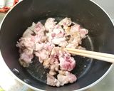 さっぱり水菜の豚こま丼作り方2写真