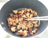 さっぱり水菜の豚こま丼作り方4写真