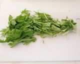 さっぱり水菜の豚こま丼作り方5写真