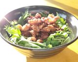 さっぱり水菜の豚こま丼作り方7写真