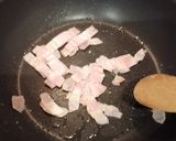 パスタ(牛乳ベーコンほうれん草きのこ類)作り方1写真